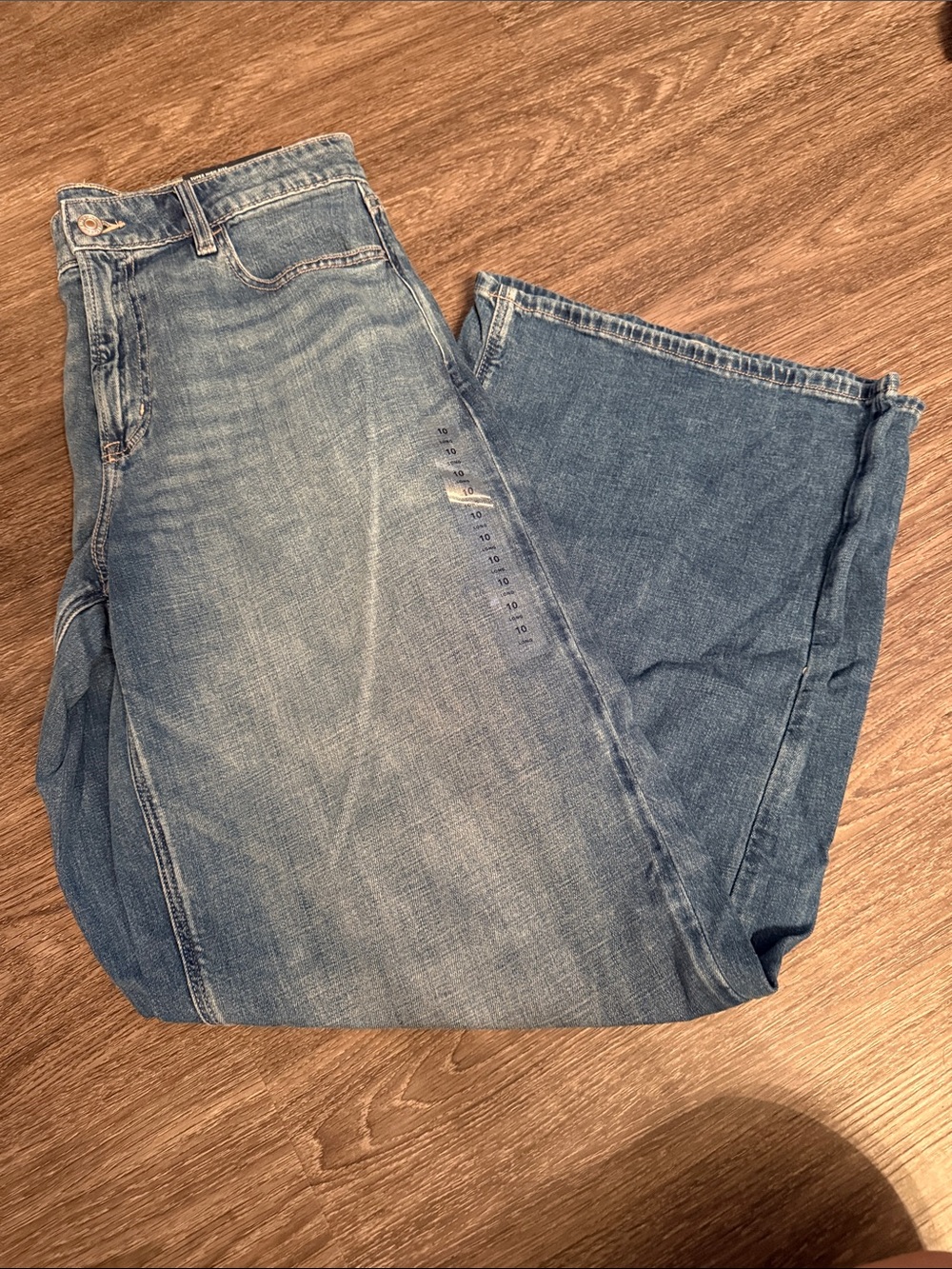 American Eagle Outfitters super high rise dreaming draw  Wide Leg Jeans 10 LONG